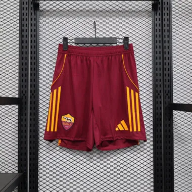 2025/26 Shorts As Roma Home Kit Player Version Cheap Soccer Jerseys