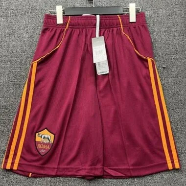 25-26 As Roma Home Shorts Cheap Football Jersey Wholesale Yupoo