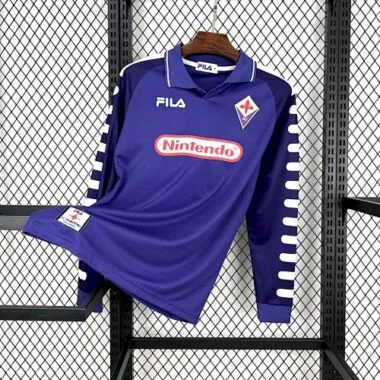 1998-99 Retro Long Sleeves Fiorentina Home S-XXL