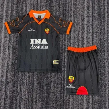 1999-2000 Retro Kids AS Roma Away Kit