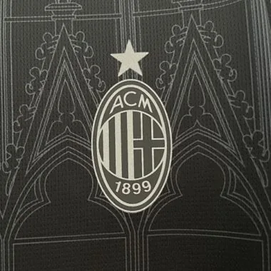23-24 AC Milan Fouth Kit Black Shirt
