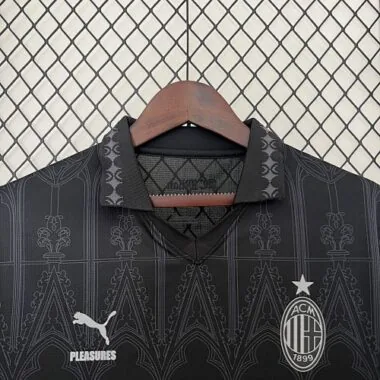 23-24 AC Milan Fouth Kit Black Shirt