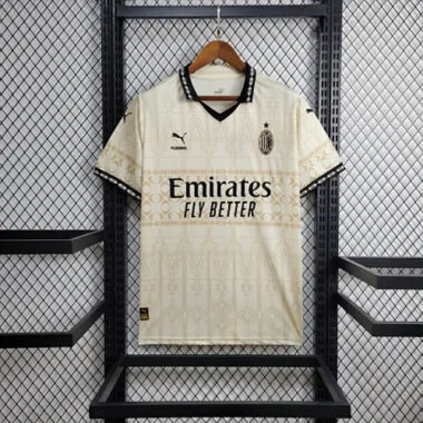 23-24 AC Milan Fouth Kit Beige Shirt