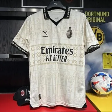 23-24 AC Milan Fouth Kit Beige Shirt