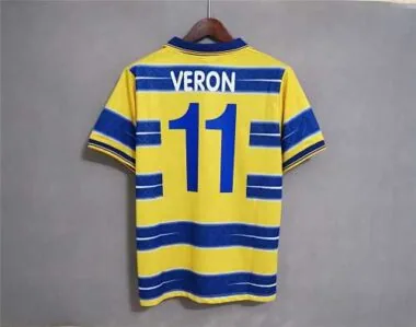 98-99 Parma third away yellowblue Cheap Football Kit