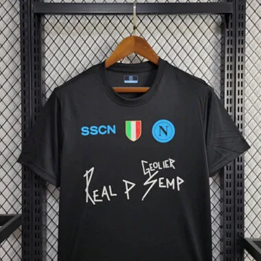 2023/24 Napoli × Geolier Special Edition Black Kit