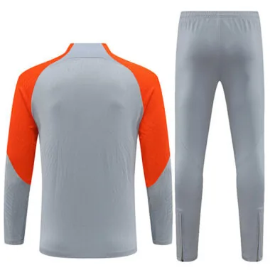 23-24 Inter Milan Long Sleeve Kits Grey Zipper Training Suits