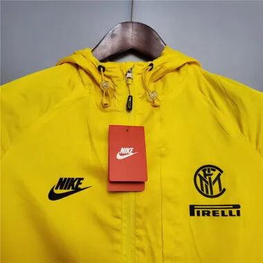 Casaco de vento amarelo do Inter de Milão 20-21