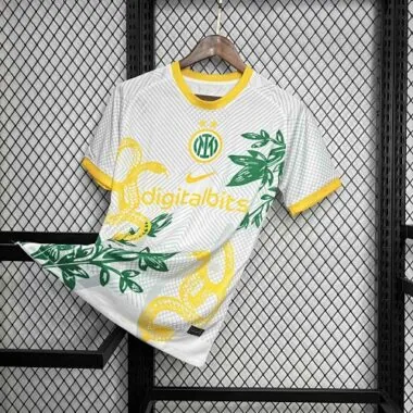 24-25 Inter Milan Snake Yellow Special Edition Kit Soccer Unifrom