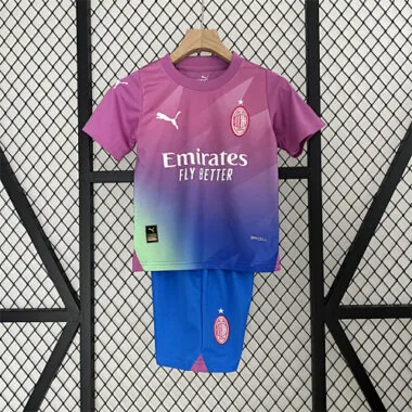 23-24 AC Milan third away kid kit Best Soccer Jersey