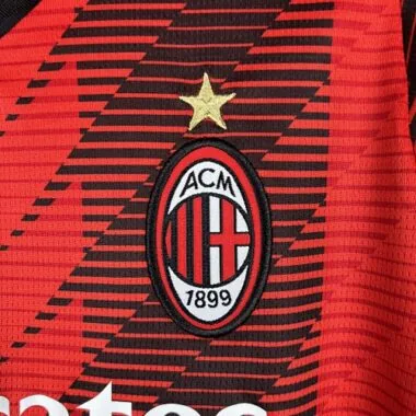 23-24 Kids AC Milan Home Size 16-28 Soccer Jersey