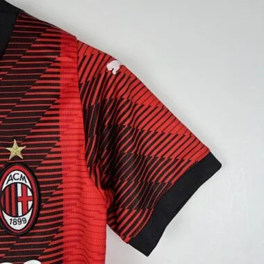 23-24 Kids AC Milan Home Size 16-28 Soccer Jersey