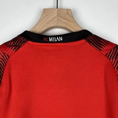 23-24 Kids AC Milan Home Size 16-28 Soccer Jersey