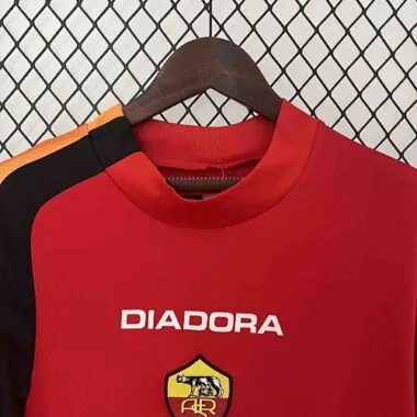04-05 Roma Home Retro Kit Football Apparel
