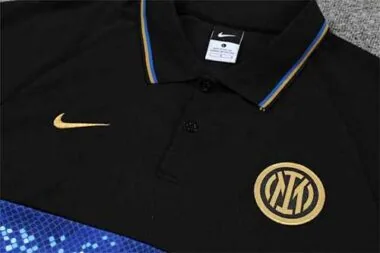 Polo do Inter de Milão, preto e azul