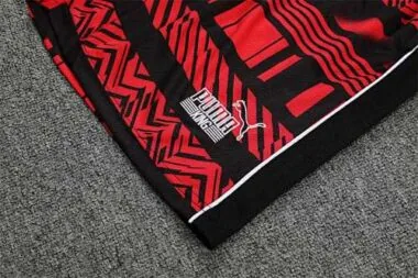 2022/23 AC Milan Training Short Sleeve Kit Black