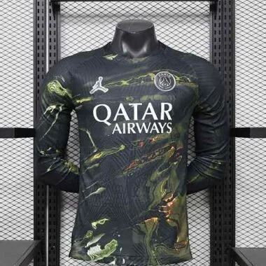 25-26 Player PSG Fifth Away Long Sleeve Kit S-3XL Cheap Football Jersey Wholesale Yupoo