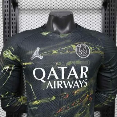 25-26 Player PSG Fifth Away Long Sleeve Kit S-3XL Cheap Football Jersey Wholesale Yupoo