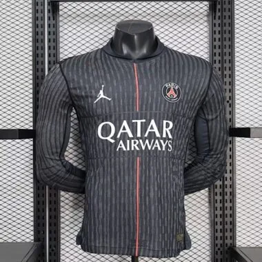 25-26 Player PSG Fourth Away Long Sleeve Kit S-3XL Cheap Football Jersey Wholesale Yupoo