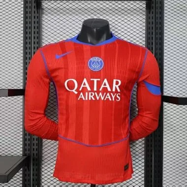 25-26 Player PSG Third Away Long Sleeve Kit Cheap Football Jersey Wholesale Yupoo