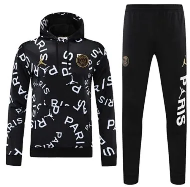 25-26 PSG x Jordan Technical Tracksuit Black Hoodie Suits Cheap Football Jersey Wholesale Yupoo