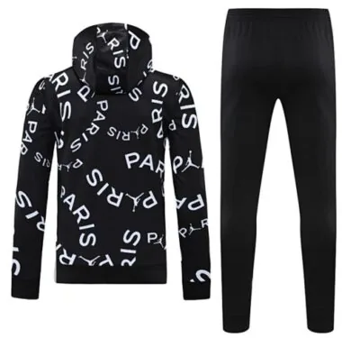 25-26 PSG x Jordan Technical Tracksuit Black Hoodie Suits Cheap Football Jersey Wholesale Yupoo