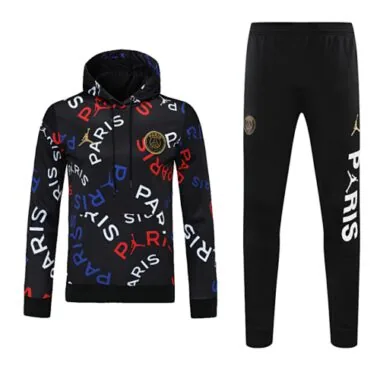 25-26 PSG x Jordan Technical Tracksuit Black Colors Hoodie Cheap Football Jersey Wholesale Yupoo