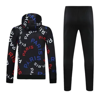 25-26 PSG x Jordan Technical Tracksuit Black Colors Hoodie Cheap Football Jersey Wholesale Yupoo