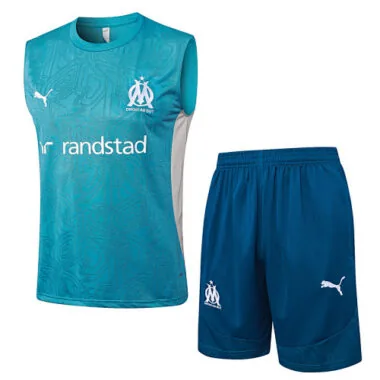 25-26 Marseille Green Training Kits Football Vest Suits Cheap Football Jersey Wholesale Yupoo