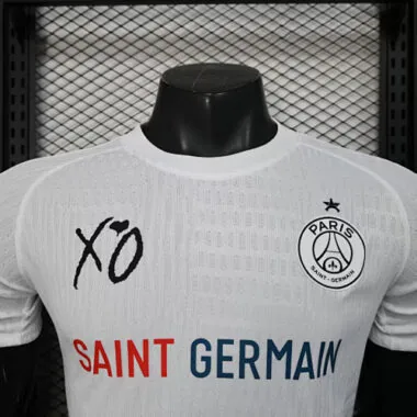 25-26 Players PSG White Special Edition Kit Cheap Soccer Jerseys Wholesale Yupoo