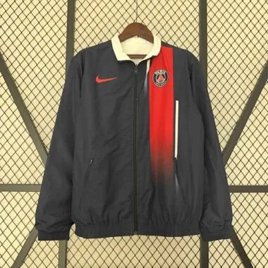 23-24 PSG Reversible Windbreaker White&Navy Double-Sides Jacket