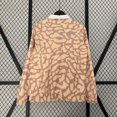 23-24 PSG Reversible Windbreaker White&Brown Double-Sides Jacket