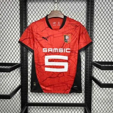 24-25 Rennais Home Kit Football Uniform