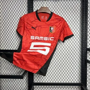 24-25 Rennais Home Kit Football Uniform