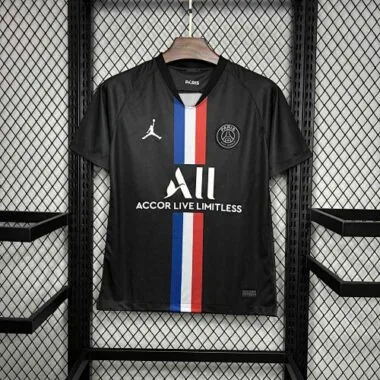 19-20 PSG Retro Black Kit Vintage Uniform