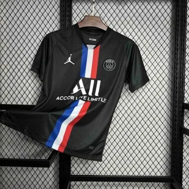 19-20 PSG Retro Black Kit Vintage Uniform