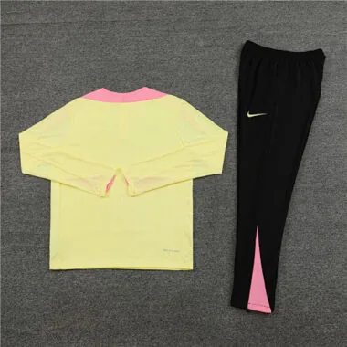 24-25 PSG Long Sleeve Tracksuit Yellow Training Suits