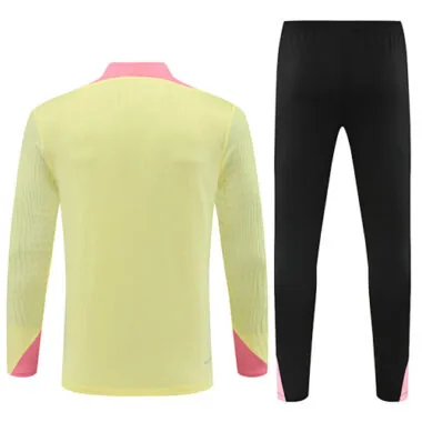 24-25 PSG Long Sleeve Tracksuit Yellow Training Suits