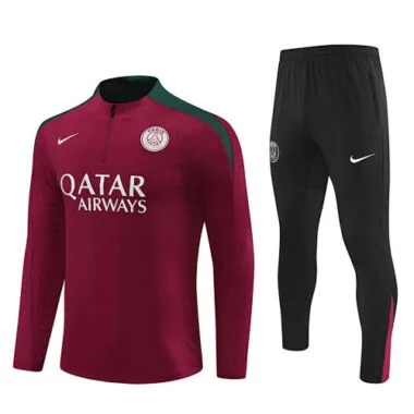 24-25 PSG Long Sleeve Tracksuit Red Training Suits