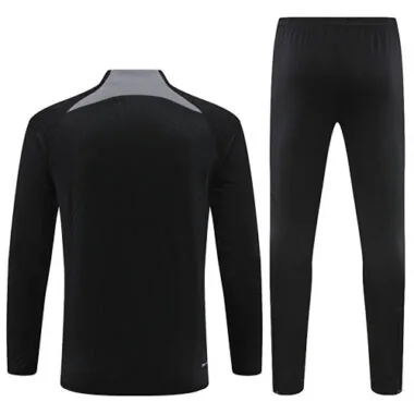 23-24 PSG Long Sleeve Tracksuit Black Training Suits