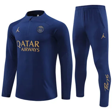 23-24 PSG Long Sleeve Kits Navy Zipper Training Suits