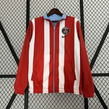 23-24 PSG Reversible Windbreaker Red&Blue Double-Sides Jacket