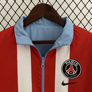 23-24 PSG Reversible Windbreaker Red&Blue Double-Sides Jacket