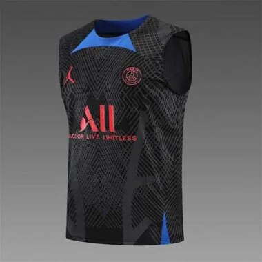 22-23 PSG vest training suit kit Black