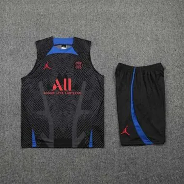 22-23 PSG vest training suit kit Black
