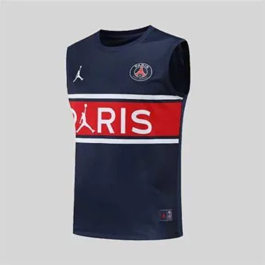 22-23 PSG vest training kit kit dark blue and red stripe