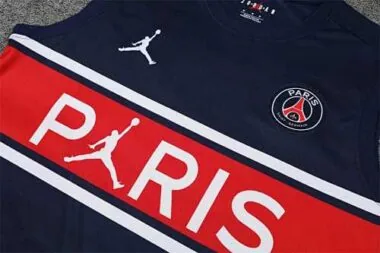 22-23 PSG vest training kit kit dark blue and red stripe