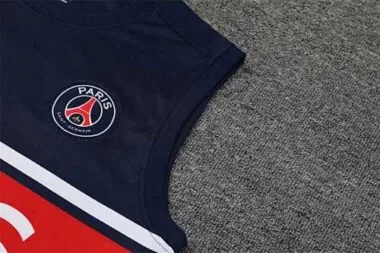 22-23 PSG vest training kit kit dark blue and red stripe