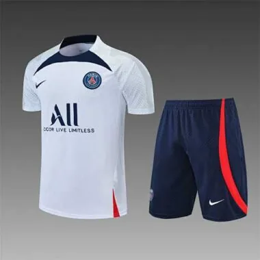 22-23 PSG Training Suit Short Sleeve Kit White