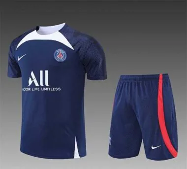 22-23 PSG Training Short Sleeve Kit Blue